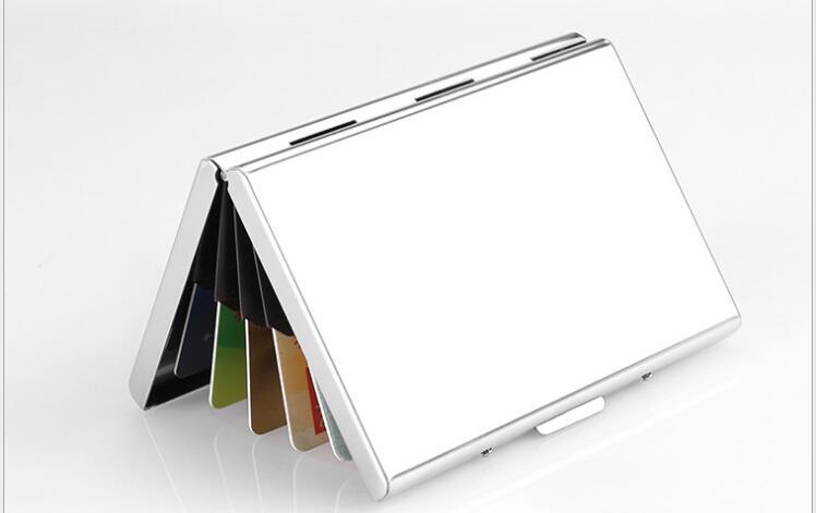 Metal business card case