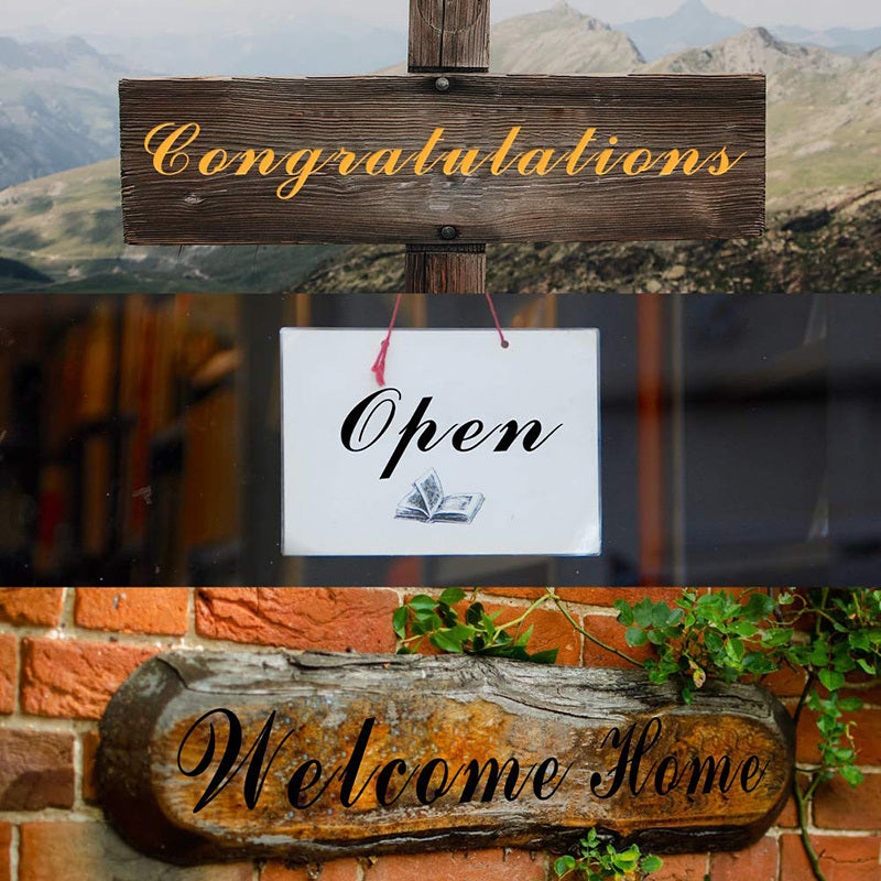 New English letter template painting template