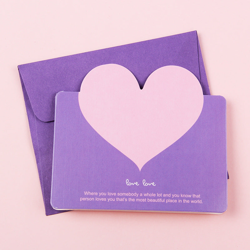 Business Love Card Lucky Draw Card Creative Greeting Card Envelope