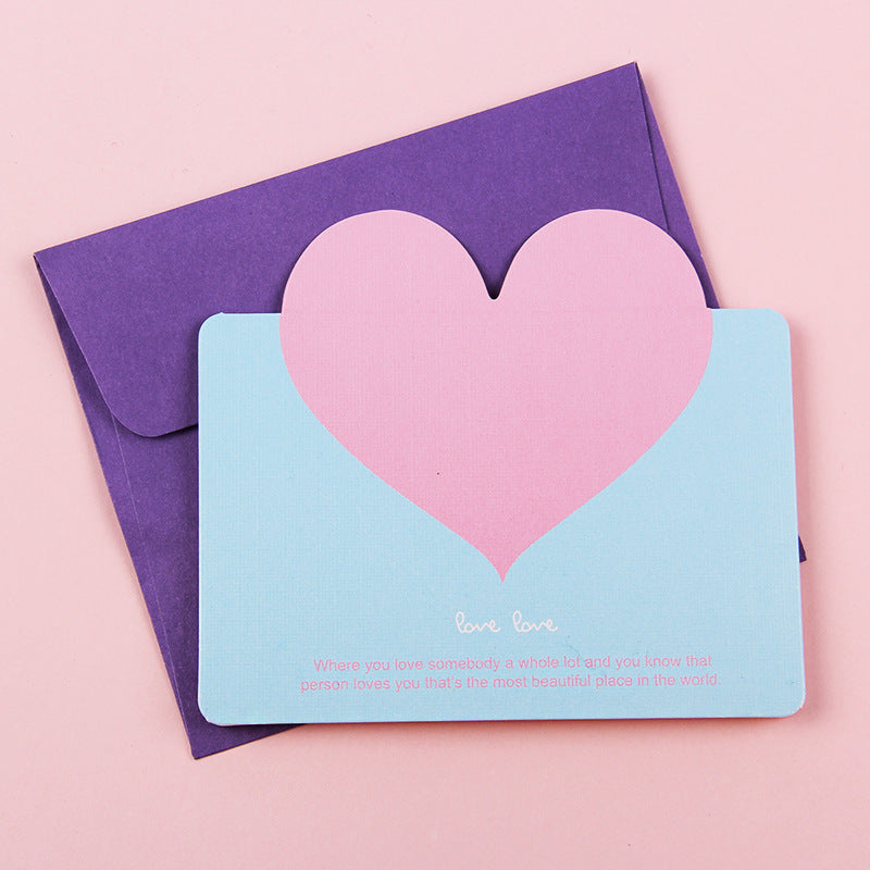 Business Love Card Lucky Draw Card Creative Greeting Card Envelope