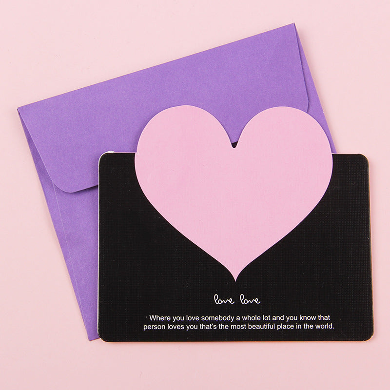 Business Love Card Lucky Draw Card Creative Greeting Card Envelope