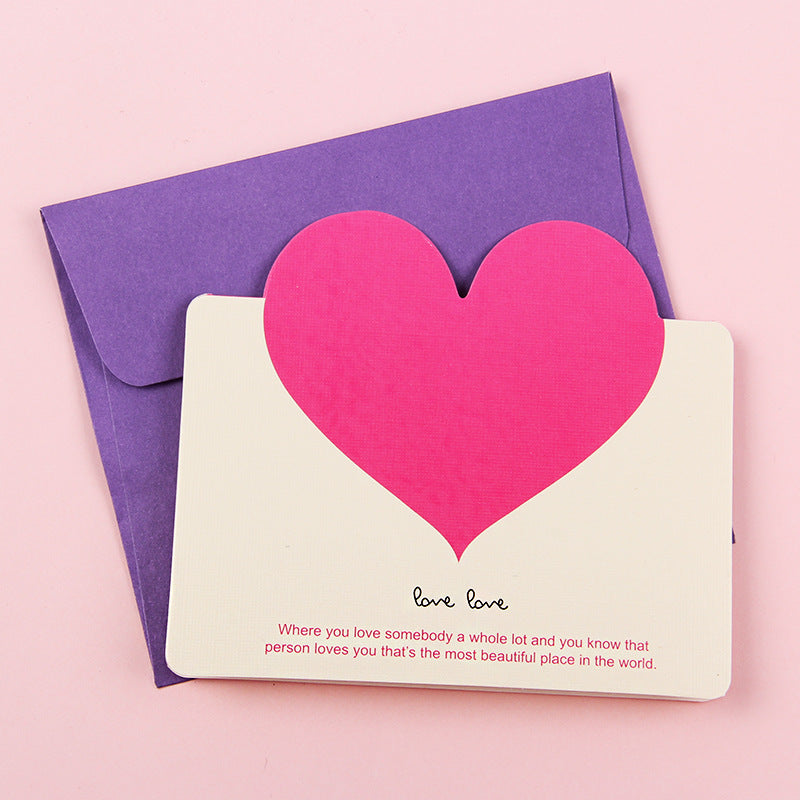 Business Love Card Lucky Draw Card Creative Greeting Card Envelope