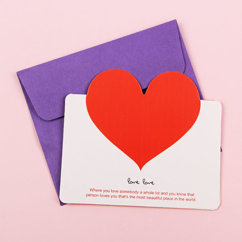 Business Love Card Lucky Draw Card Creative Greeting Card Envelope