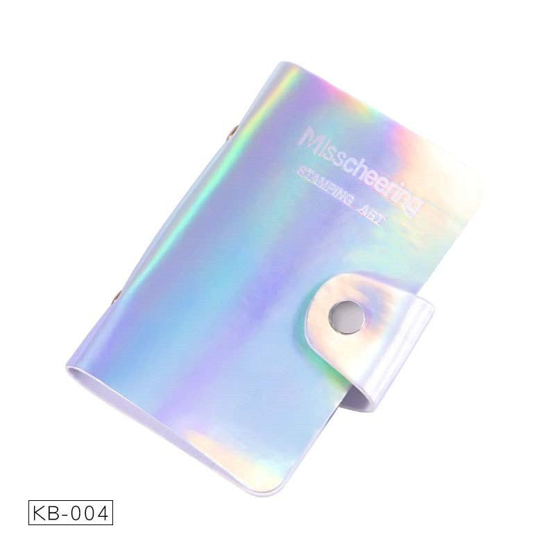 Nail Art Printing Template Laser Card Holder Steel Plate Set