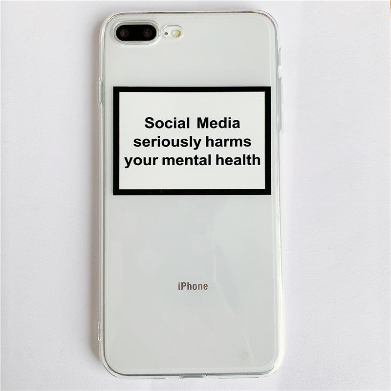 Social Media Label Mobile Phone Case Fashion Protective Cover