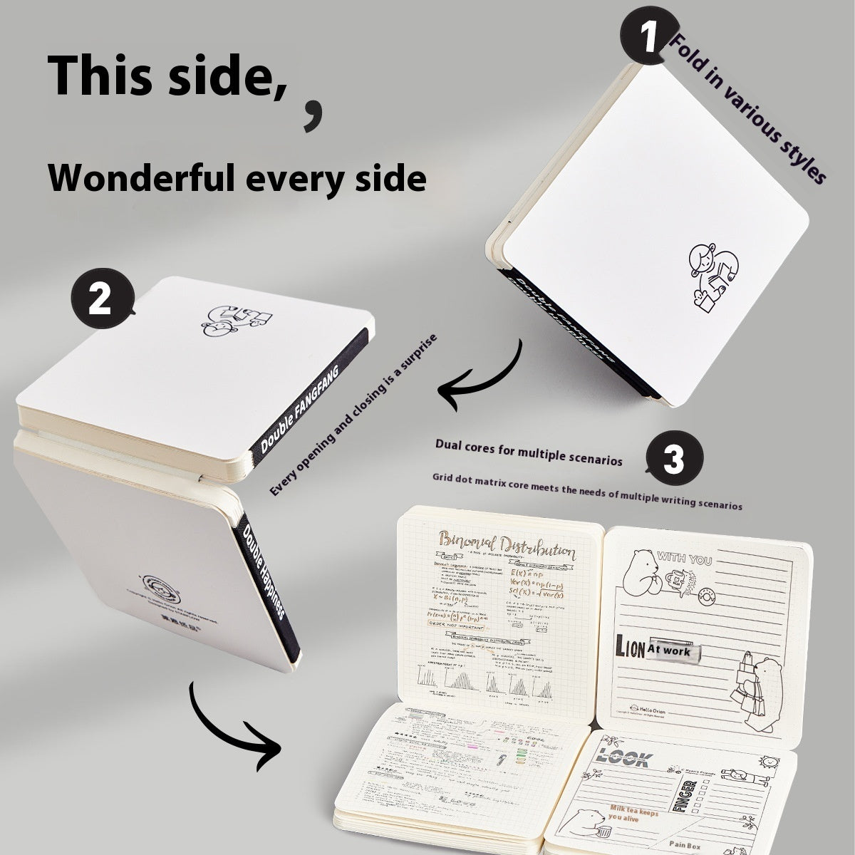 Simple Journal Book Style Stacked Book