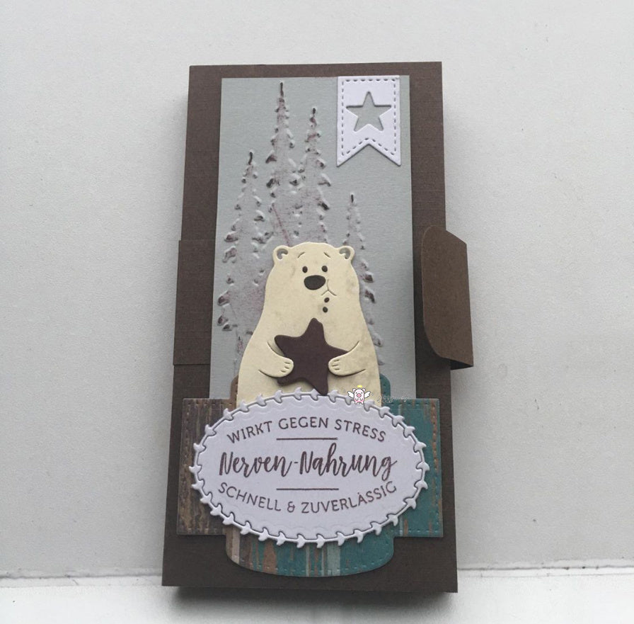 Cutting Template DIY Mold Greeting Card Photo Album Making Tool Bear Biscuit