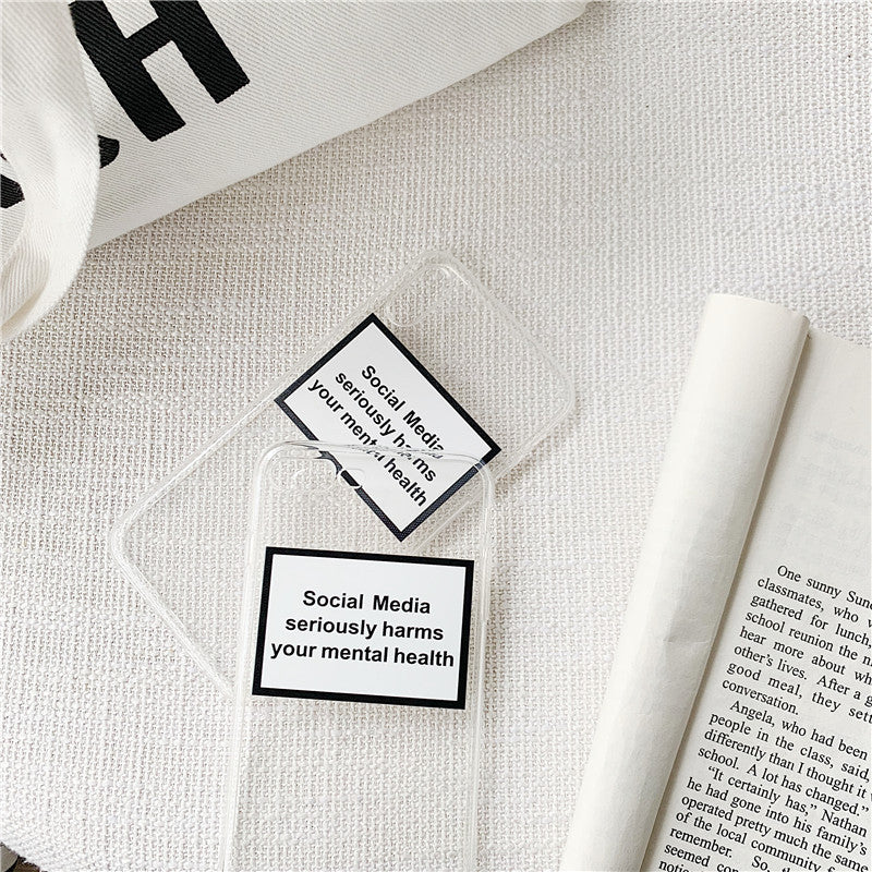 Social Media Label Mobile Phone Case Fashion Protective Cover